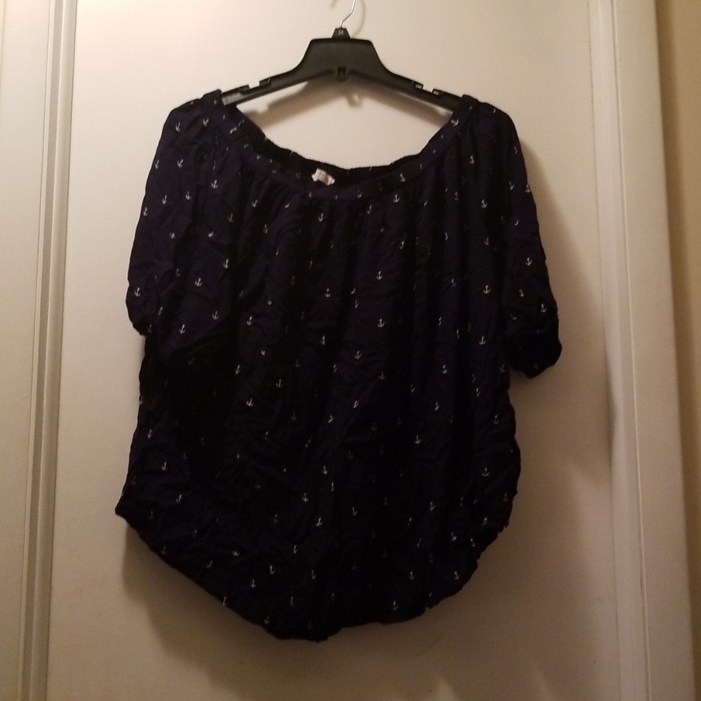 Anchors peasant blouse